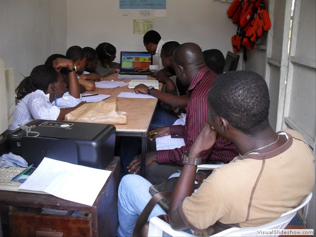 A training session for young people in YOHaD Conference room